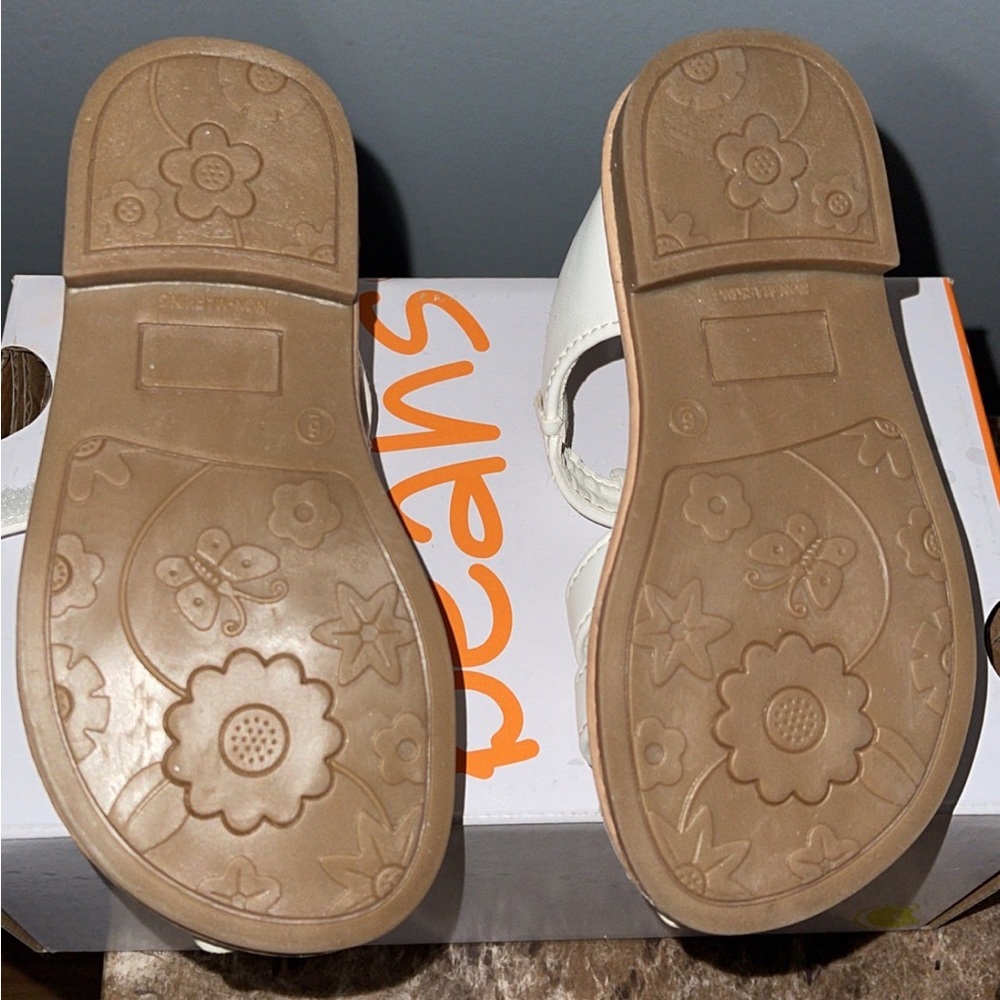 Toddler Dressy Shoes Size 6T Jumping Beans Nutmeg fisherman toddler girl sandals - Picture 4 of 7